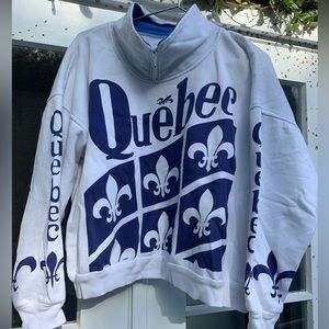 1990s Quebec Zip pullover